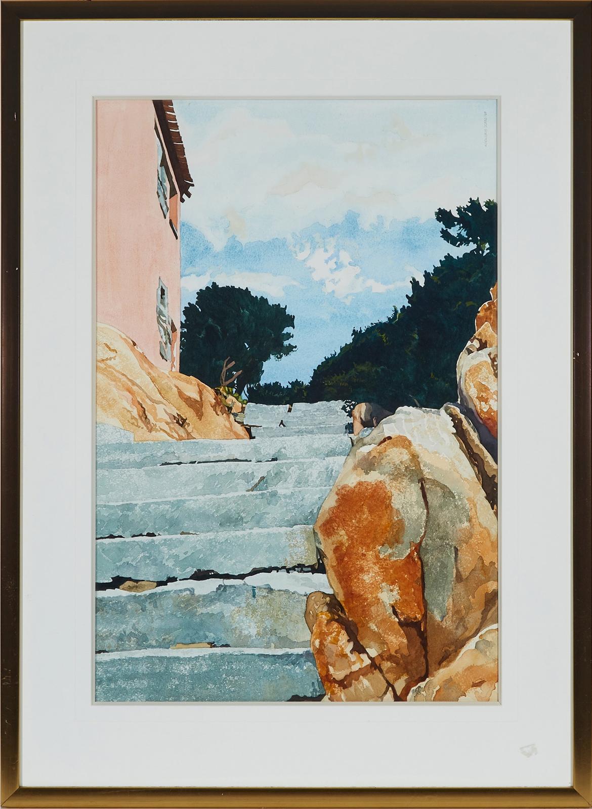 Linda Kooluris Dobbs (1949) - Untitled (Stone Steps)