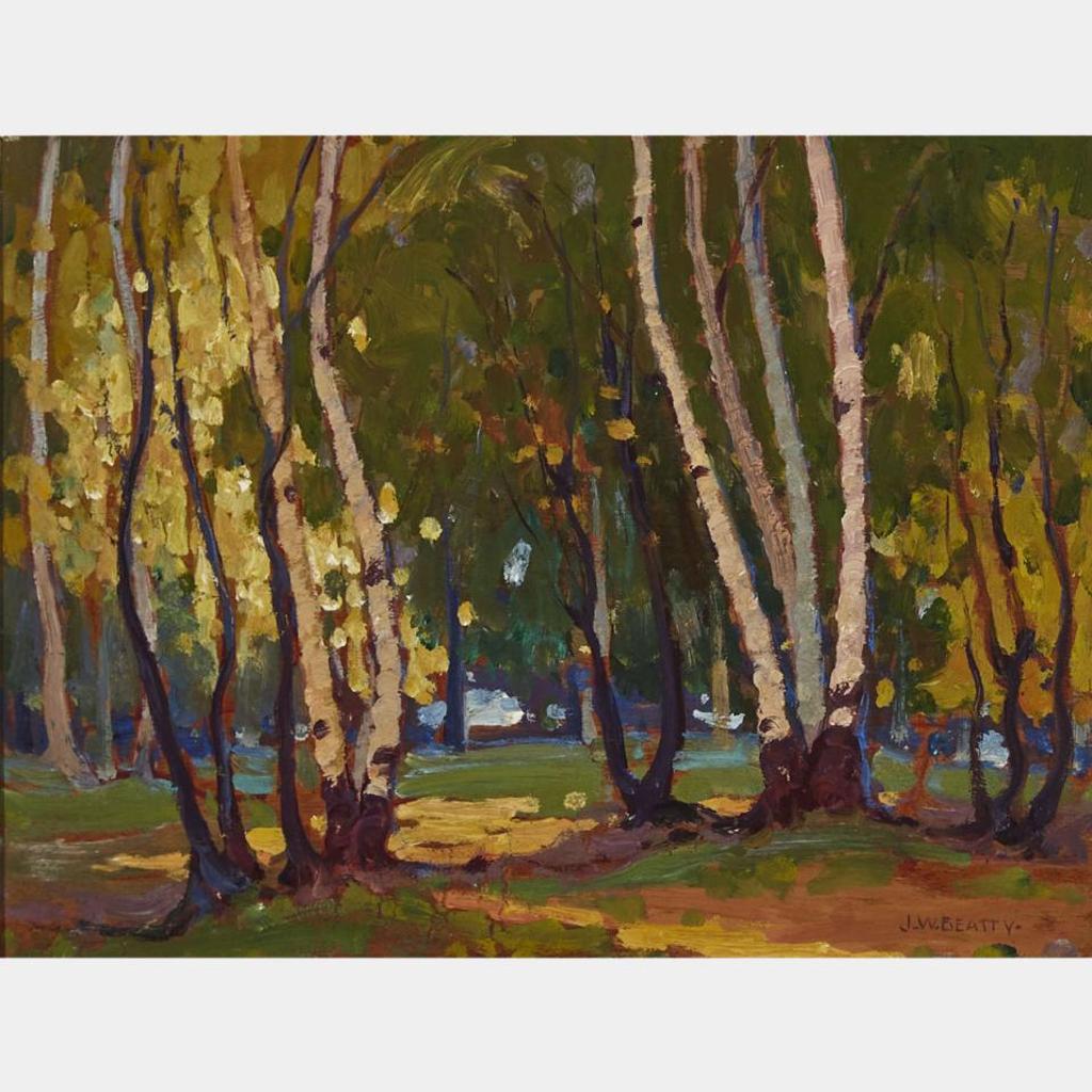 John William (J.W.) Beatty (1869-1941) - Sunlit Woods