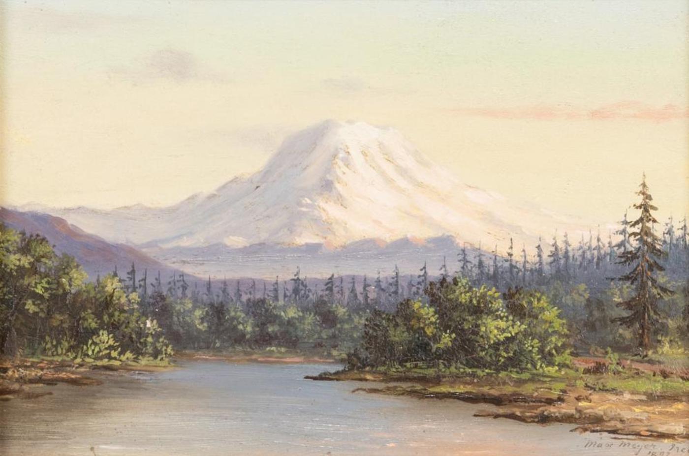 Louis Richard Max Meyer (1856-1912) - Mt. Rainier