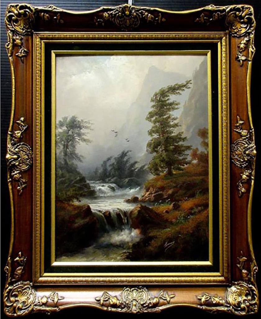 Alexander Francois Loemans (1816-1898) - Waterfall