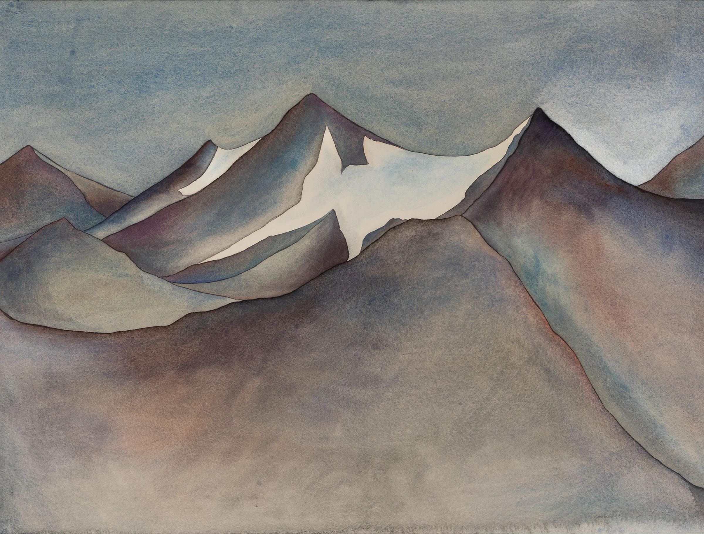 Lynn Malin (1943) - Mountainscape, 1983