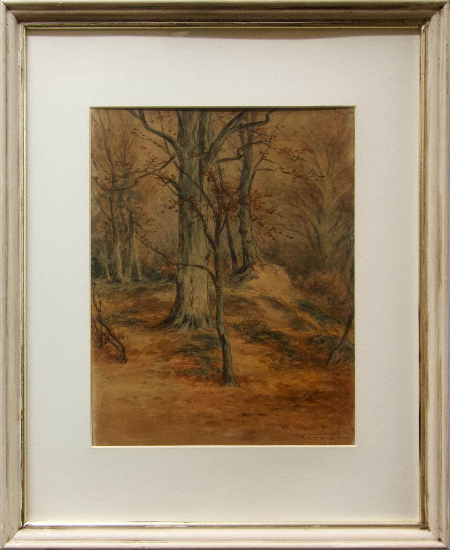 Frederick Arthur Verner (1836-1928) - Untitled (Fall Woodland Study)