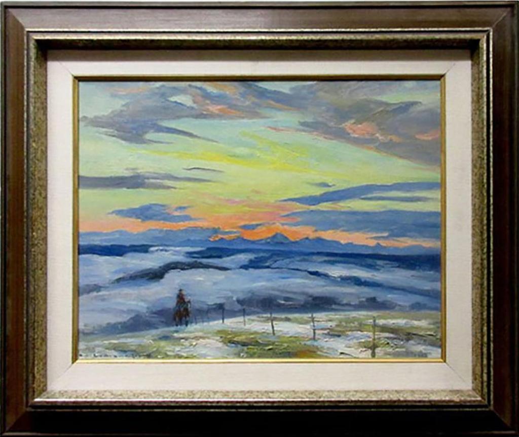 Orestes Nicholas (Rick) Grandmaison (1932-1985) - Foot Hill Sunset In Feb.