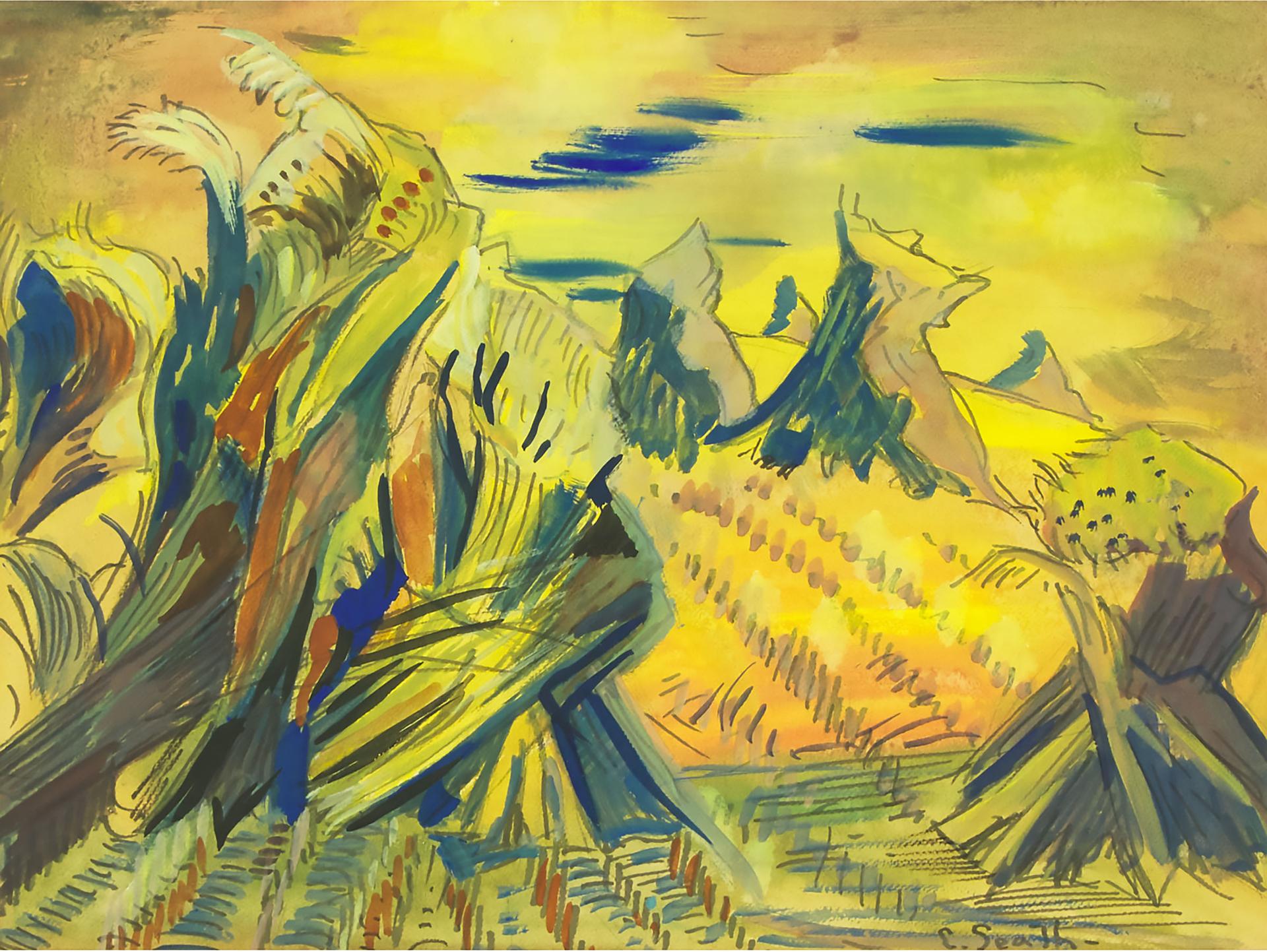 Ethel Seath (1879-1963) - Wheat Fields