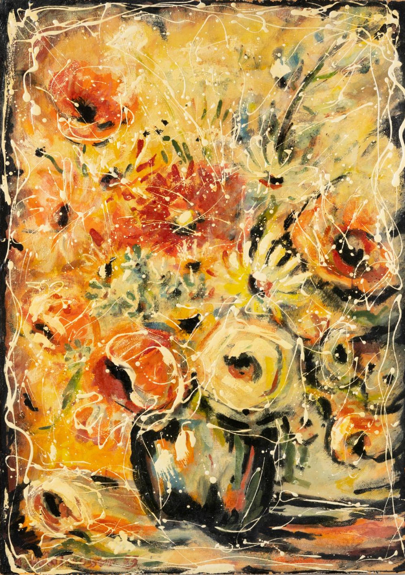 Sepp Hodlmoser (1923-1967) - Large Floral Still Life