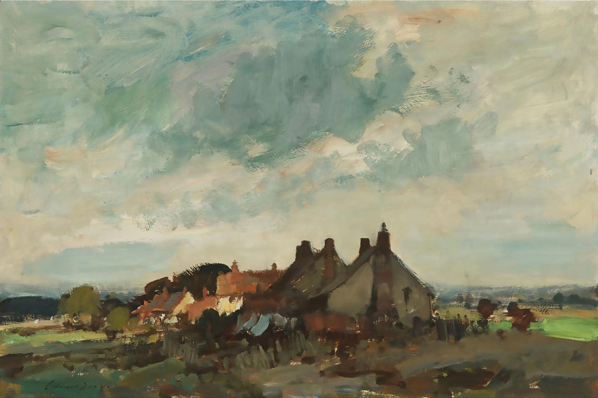 Edward Brian Seago (1910-1974) - Cottages Near Beccles, 1969