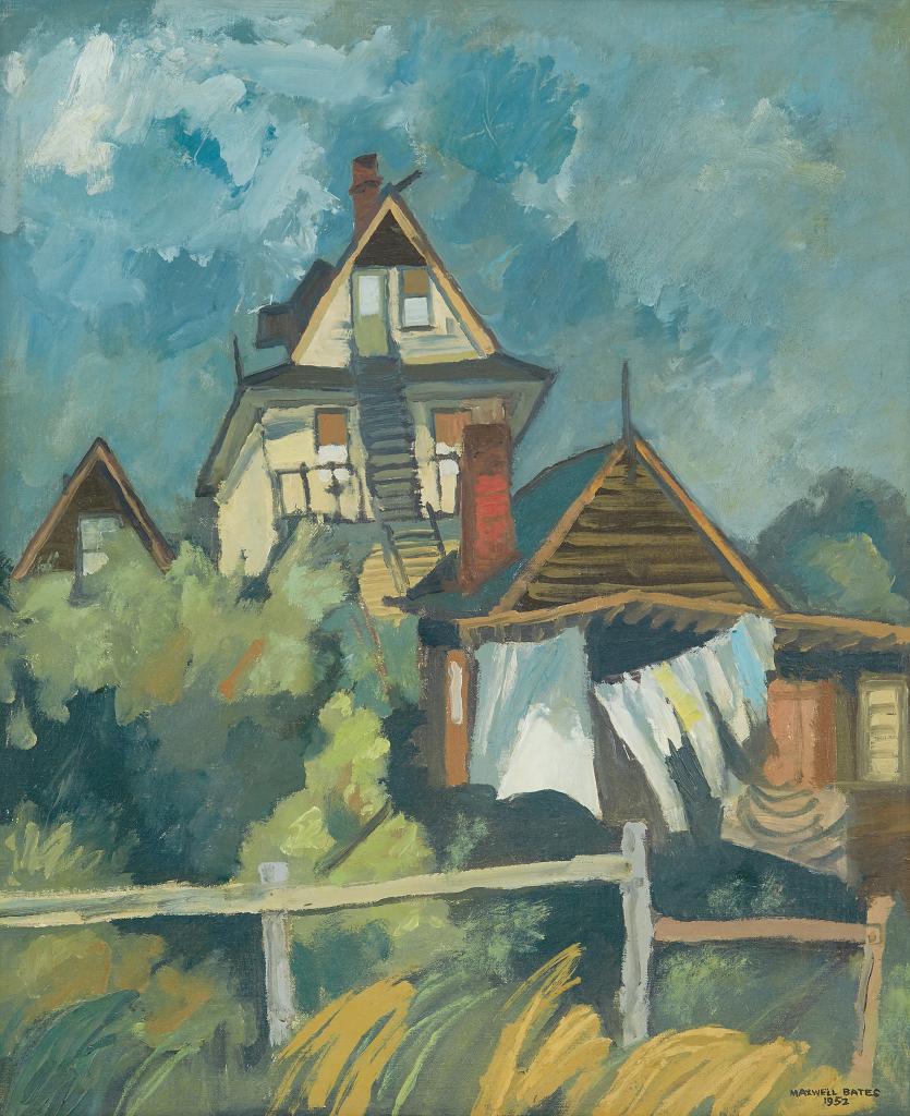 Maxwell Bennett Bates (1906-1980) - House by the Sea