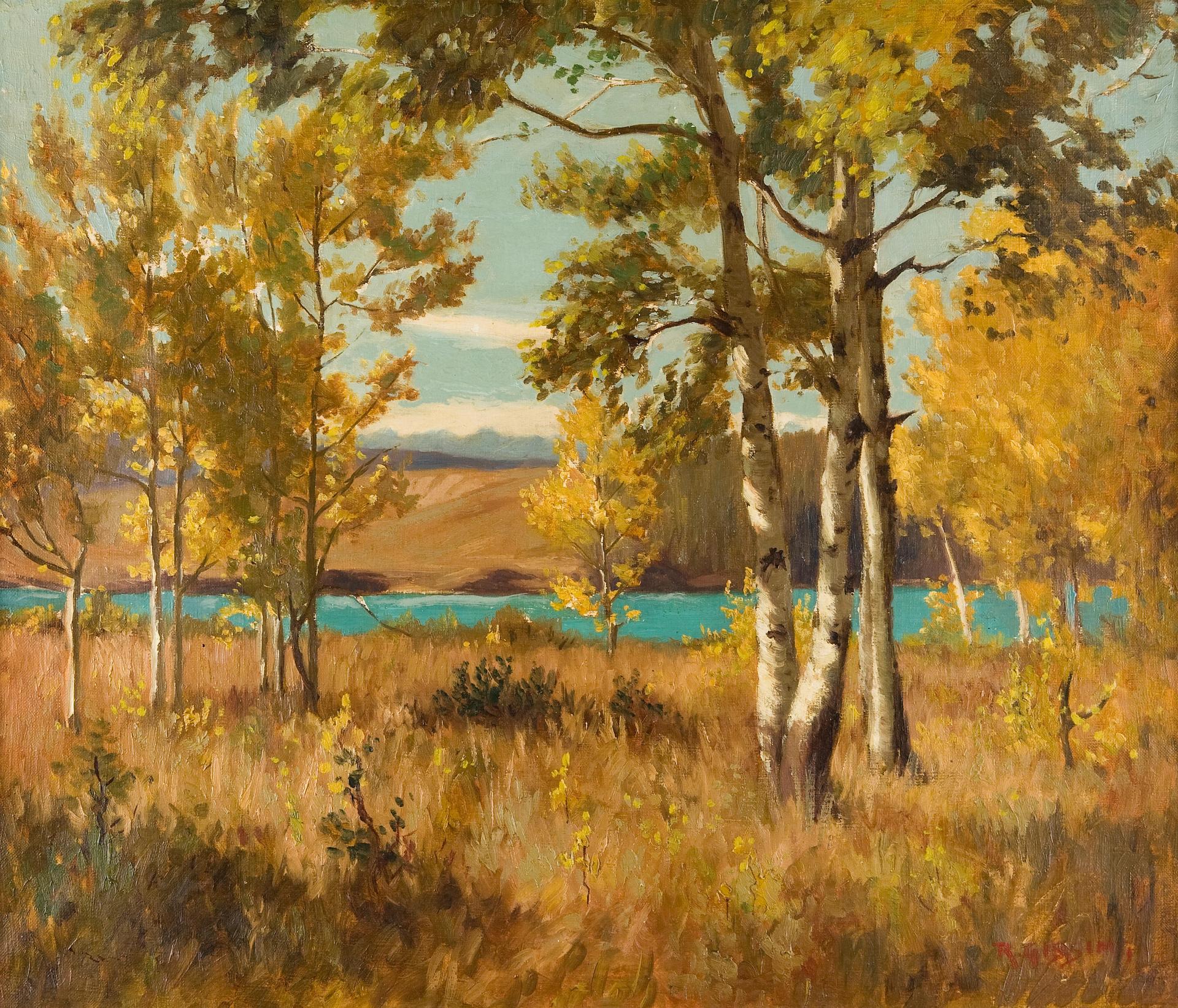 Roland Gissing (1895-1967) - Autumn in the foothills