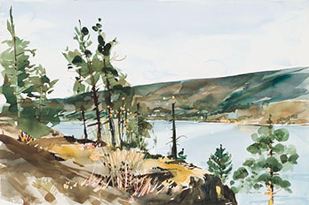 Jack Hambleton (1916-1988) - Edge of Cliff, Okanagan Lake