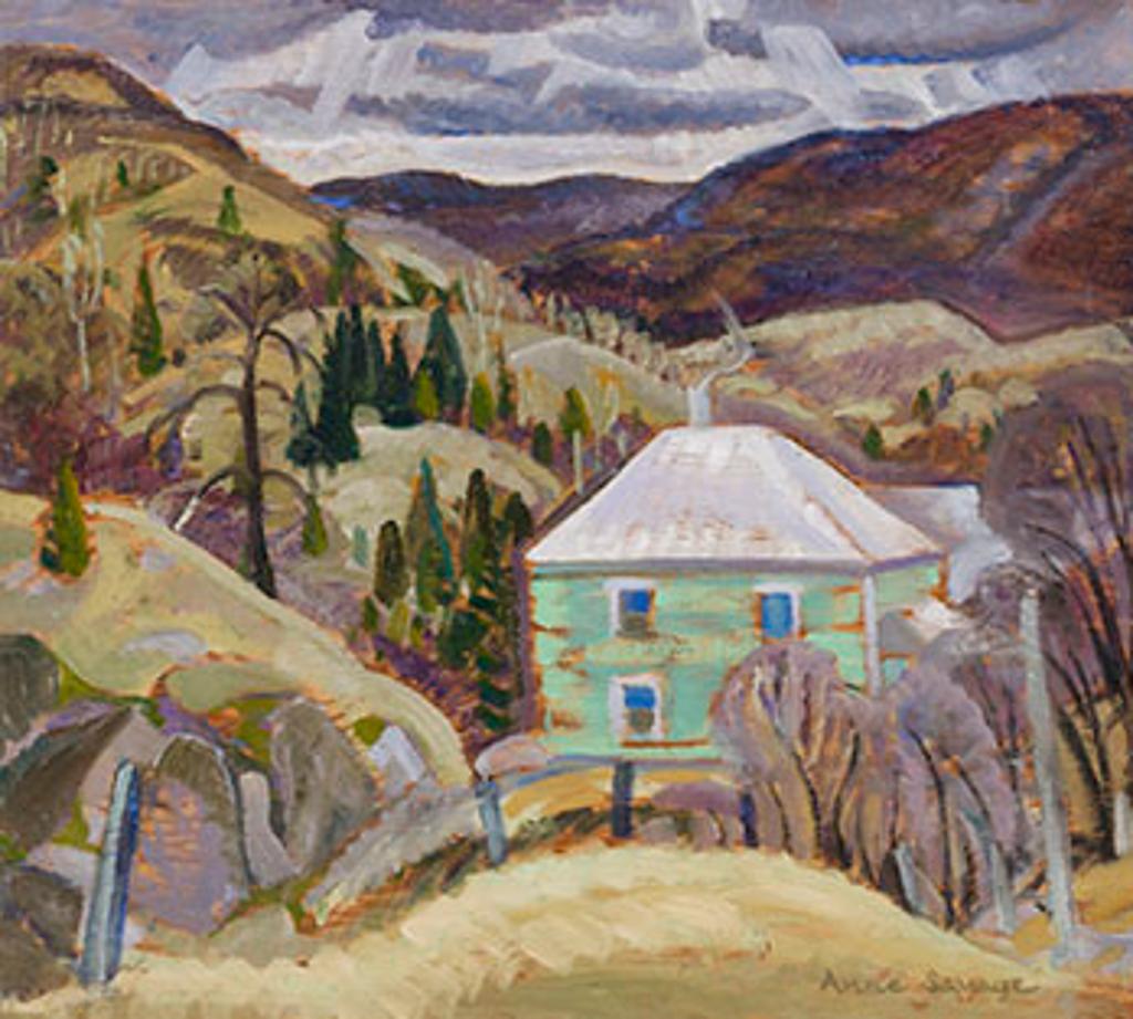 Anne (Annie) Douglas Savage (1896-1971) - House in the Hills / Trees and Hills (verso)