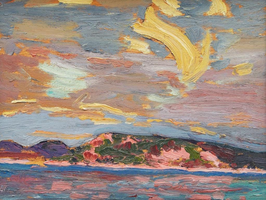 Robert Francis Michael McInnis (1942) - The Lake, Bright Day, 1916 (Homage to Tom Thomson)