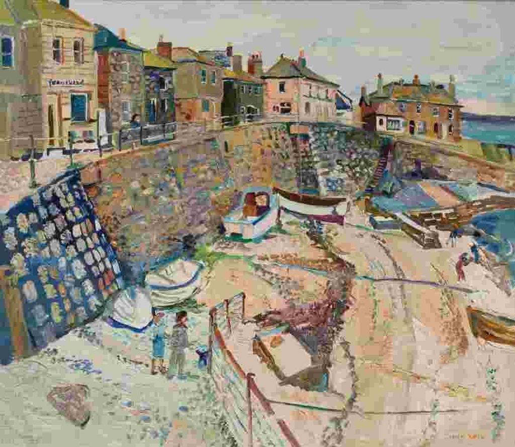 Fred Yates (1922-2008) - Untitled (Seaside scene by the Pier)