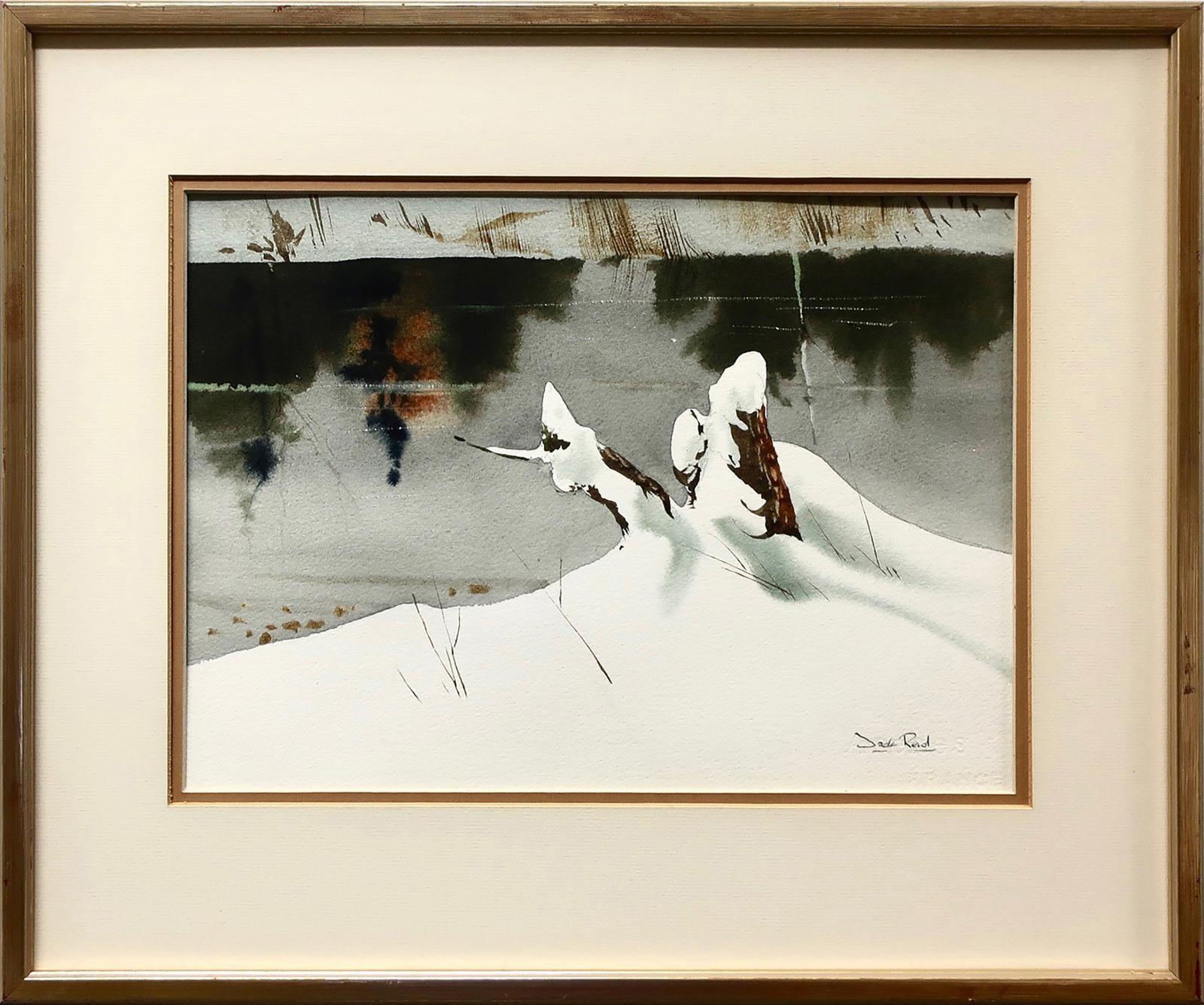 Jack Henry Reid (1925-2009) - Untitled (Snow Covered Stump)