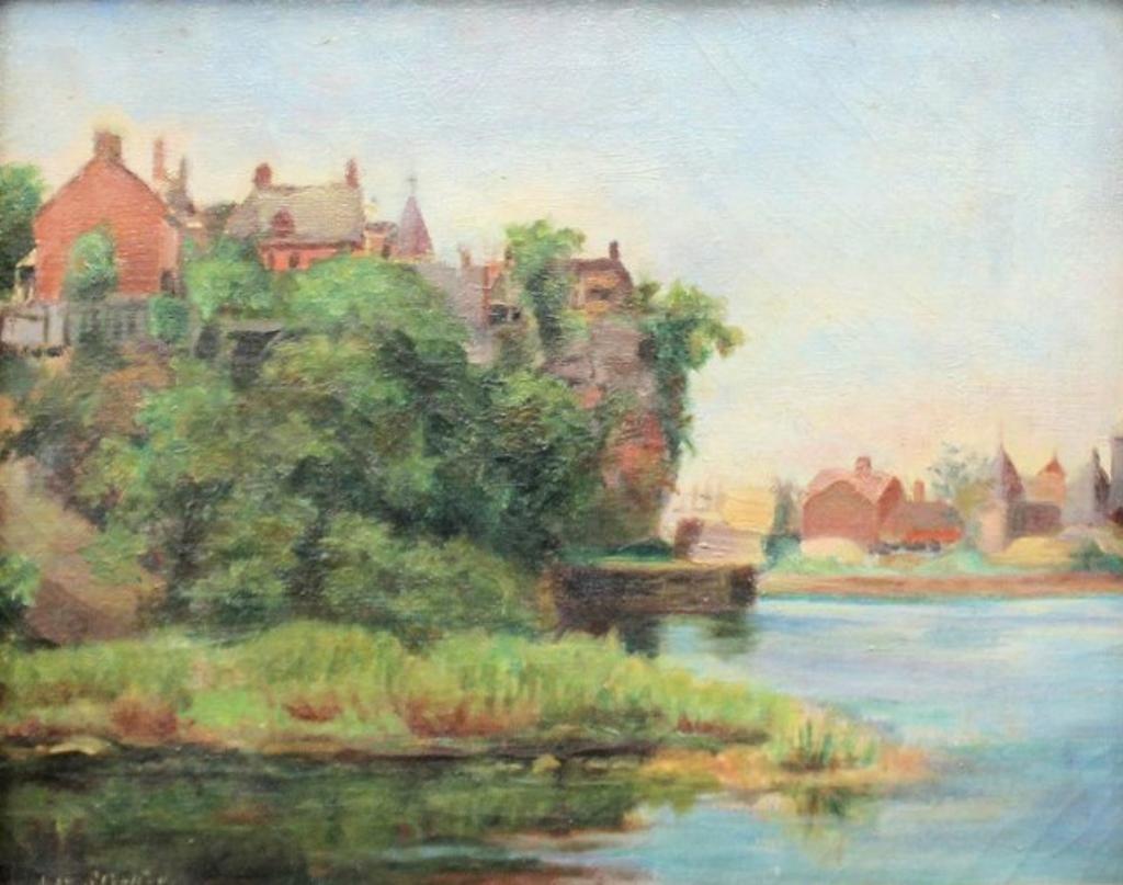 May Stratton (1867-1961) - Houses by a River