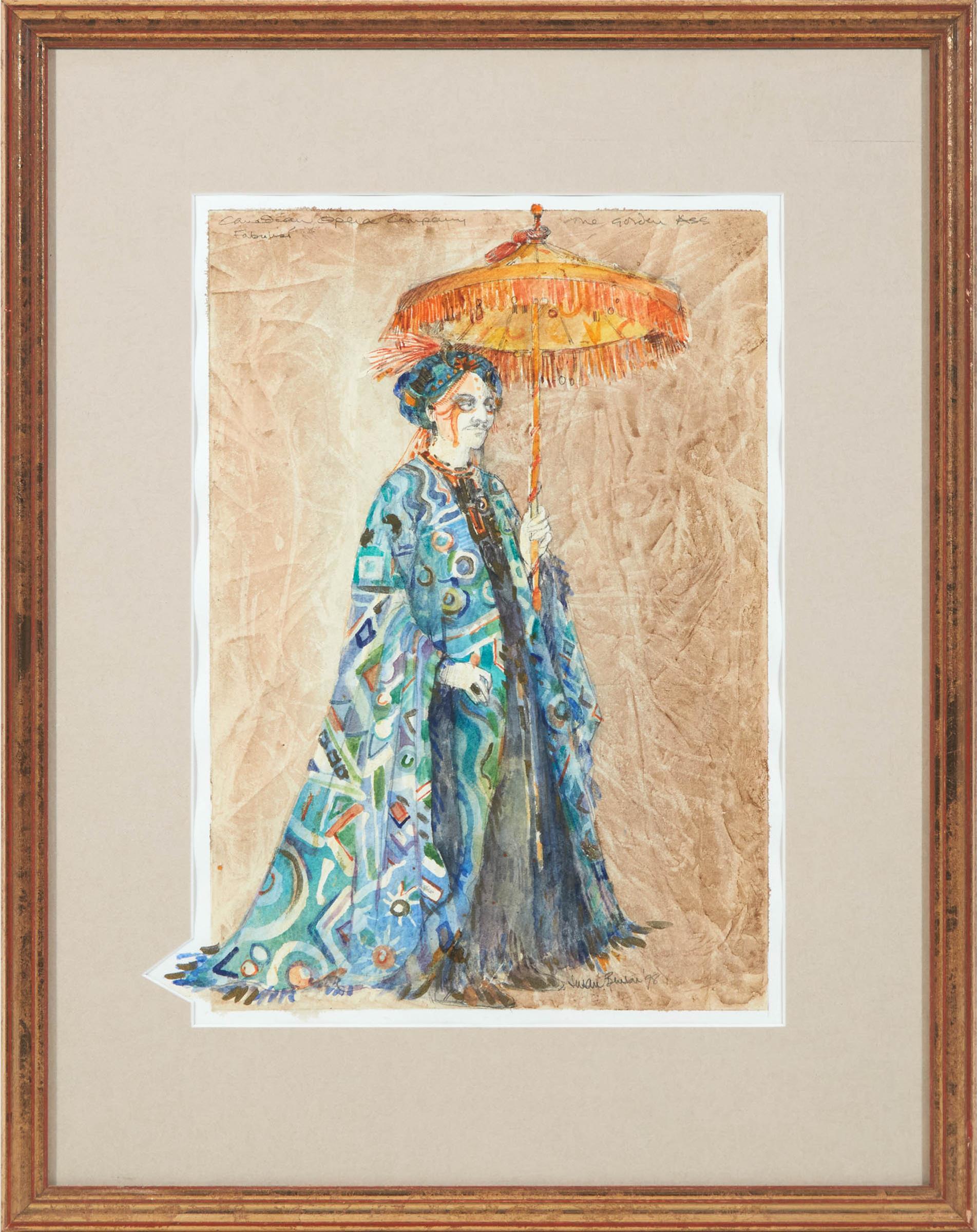 Susan Benson (1942) - Costume Design For Theodore Baerg As Festus, The Fabulist, In Robertson Davies And Randolph Peters’ Opera 'the Golden Ass' By The Canadian Opera Company, 1998
