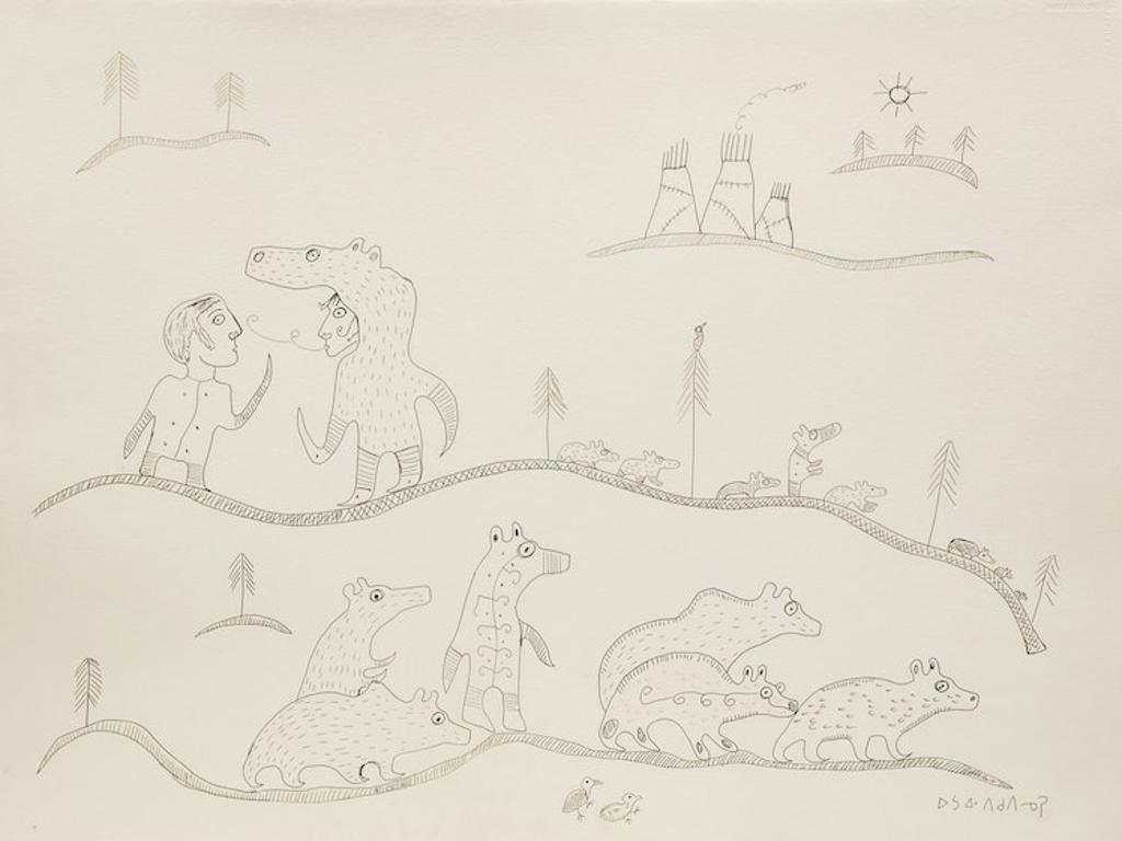 Norval H. Morrisseau (1931-2007) - Bear Country