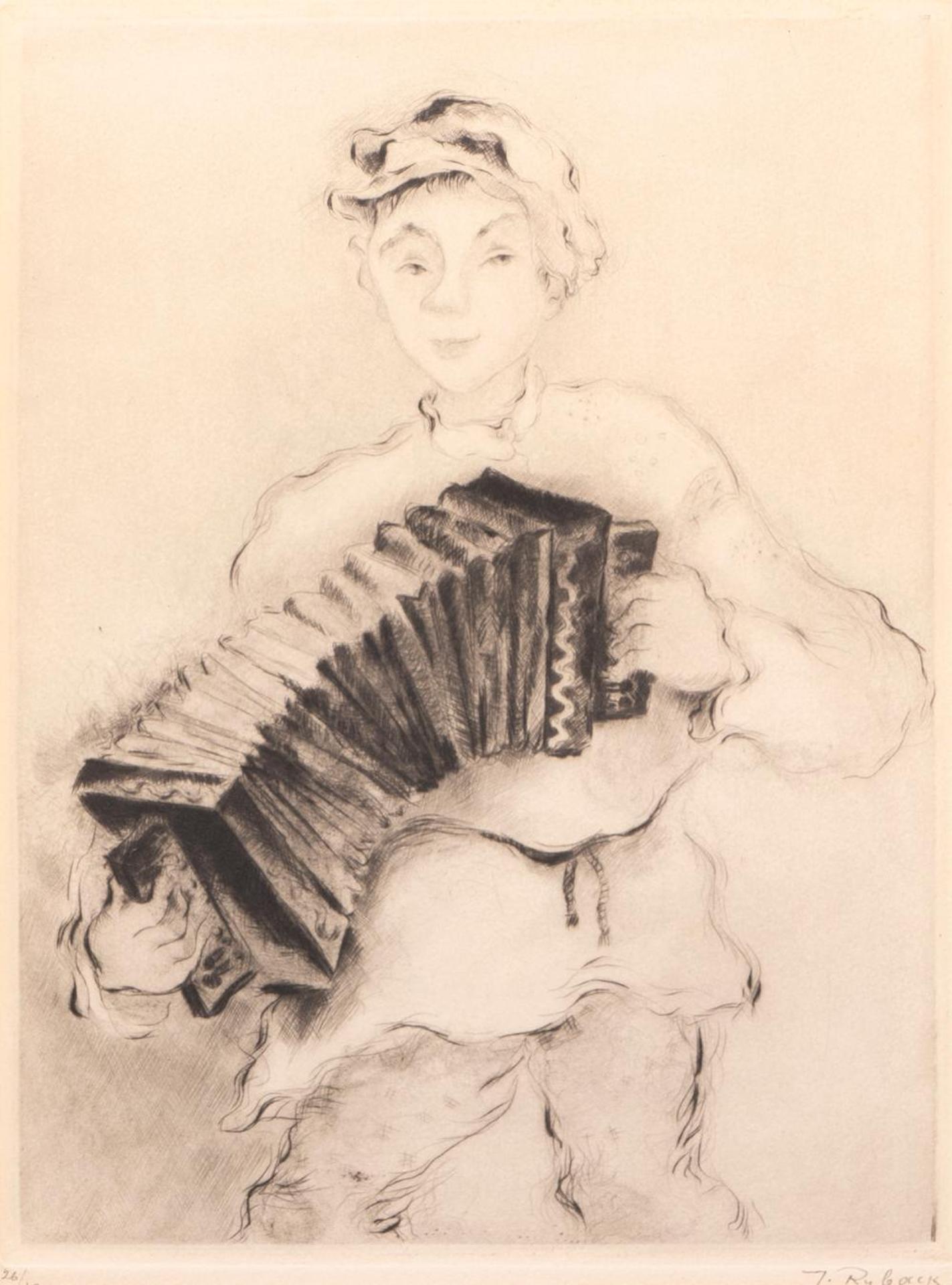 Issacher Ber Ryback (1897-1935) - The Accordion Player