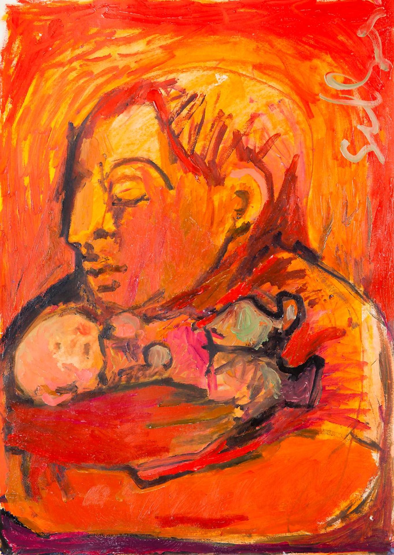 Soozi Schlanger (1953) - Untitled - Woman and Child