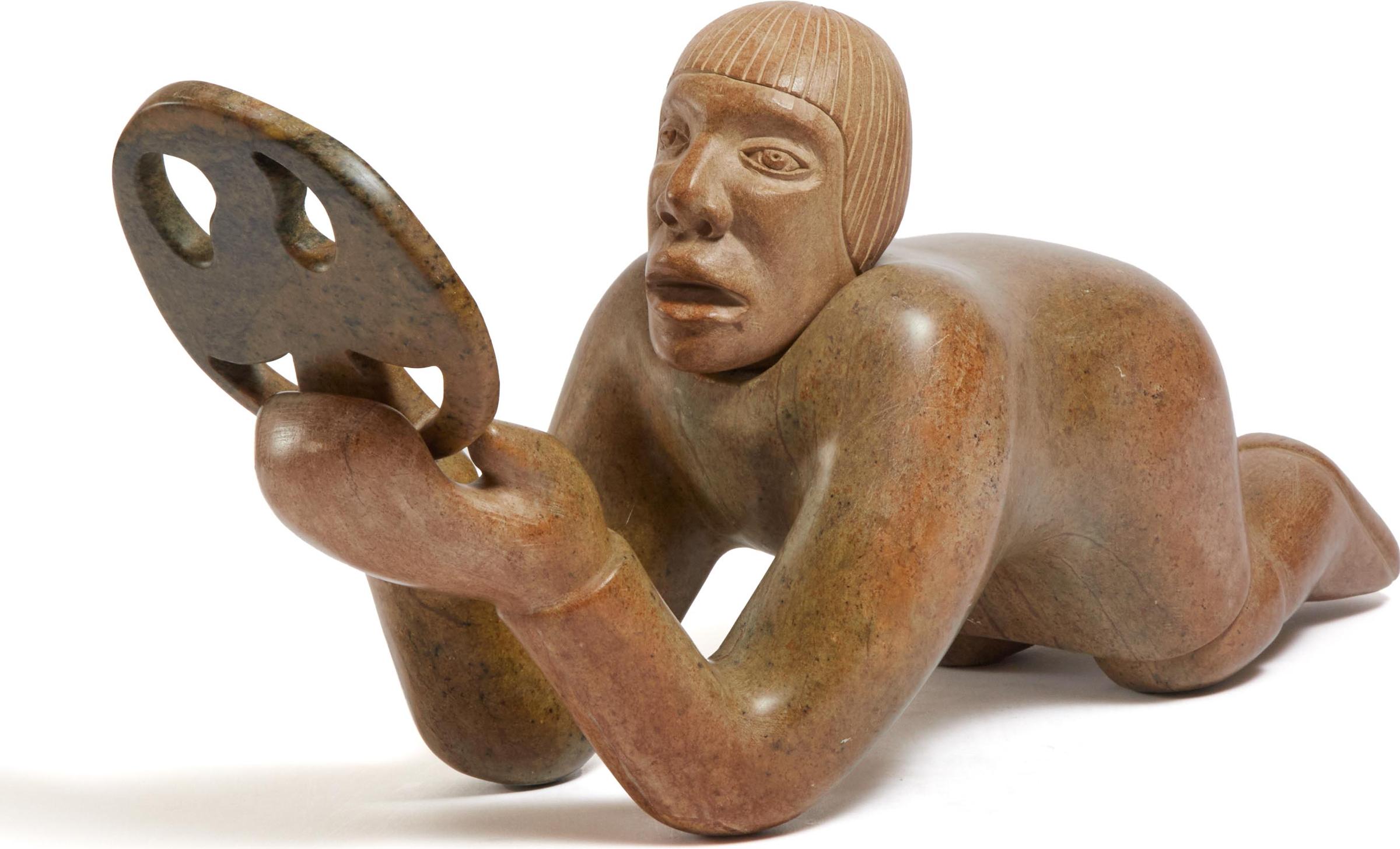 Abraham Apakark Anghik (1951) - Shaman With Drum, Ca. 2000