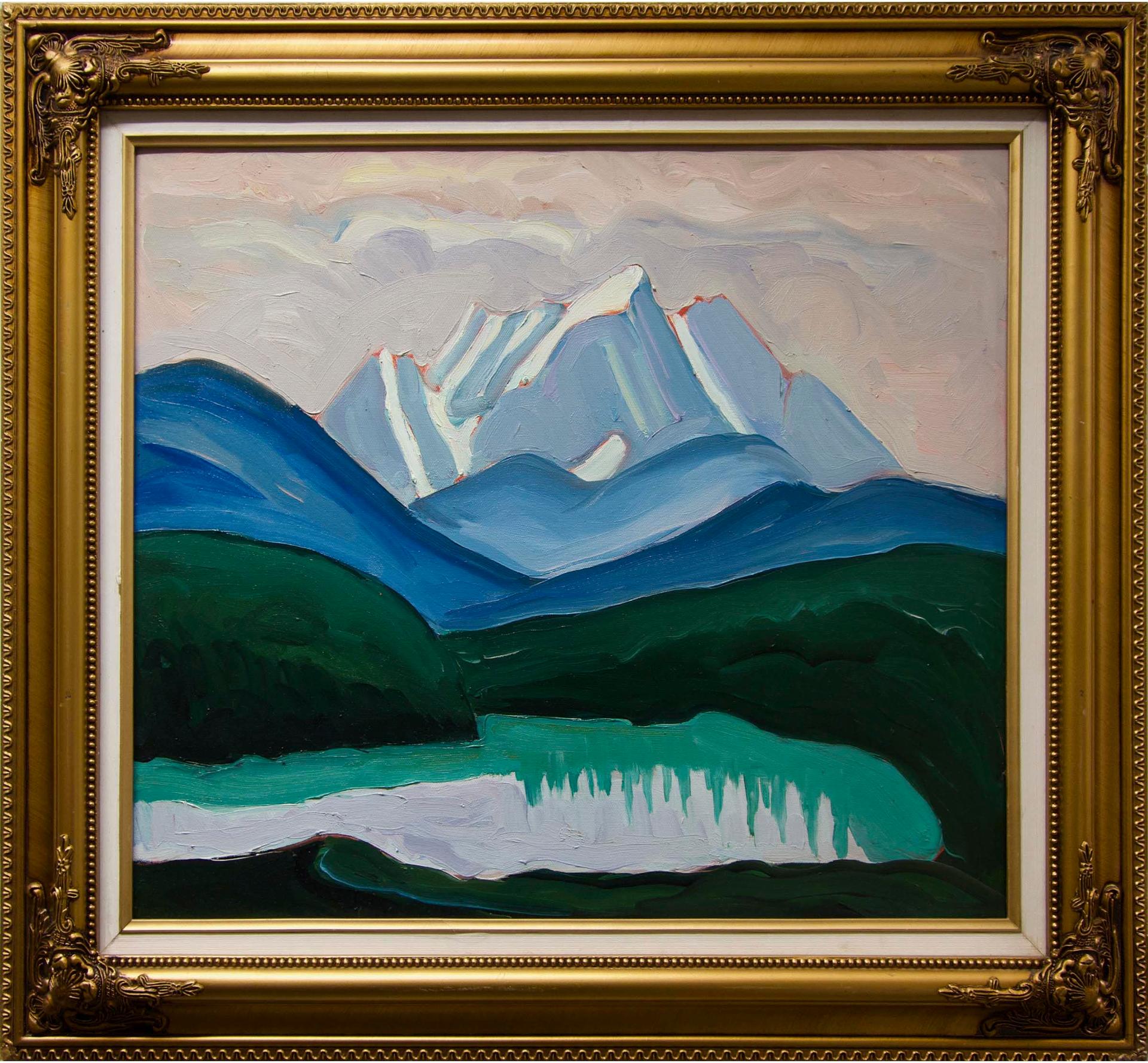 Serge Deherian (1955) - Untitled (Lake & Mountains)