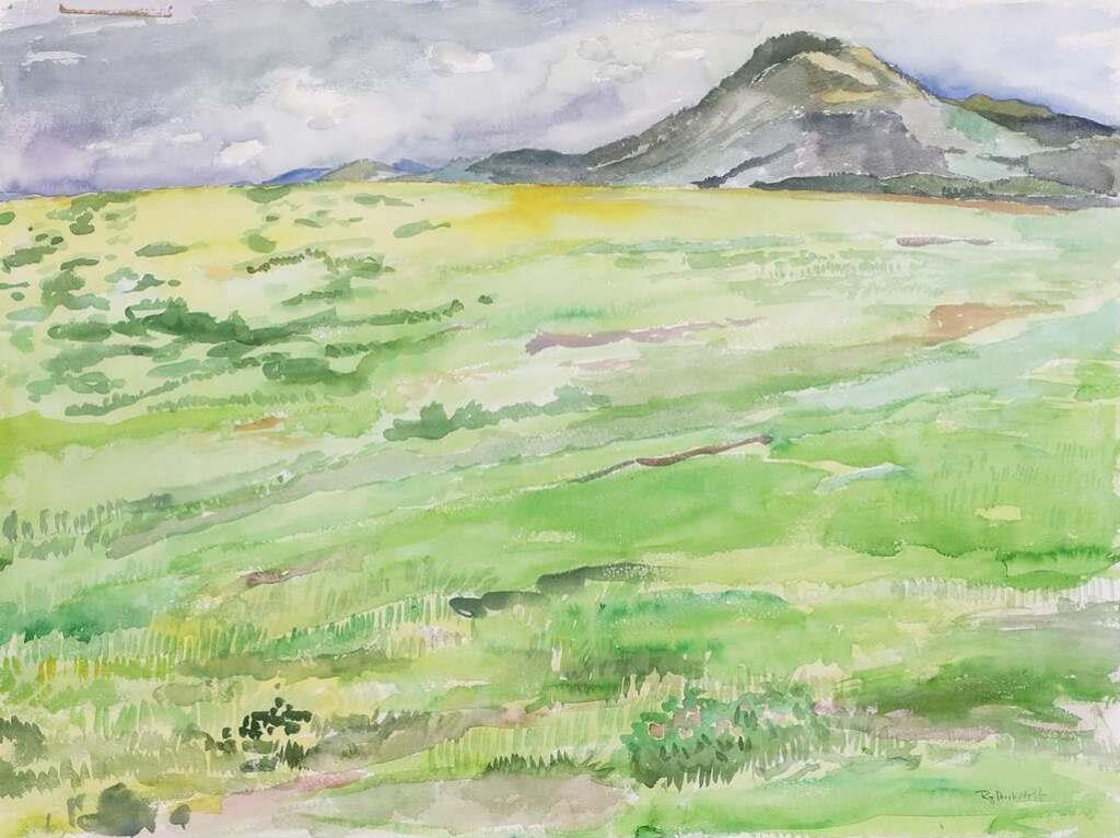 Rebecca Perehudoff (1953) - Summer Landscape With Distant Hills