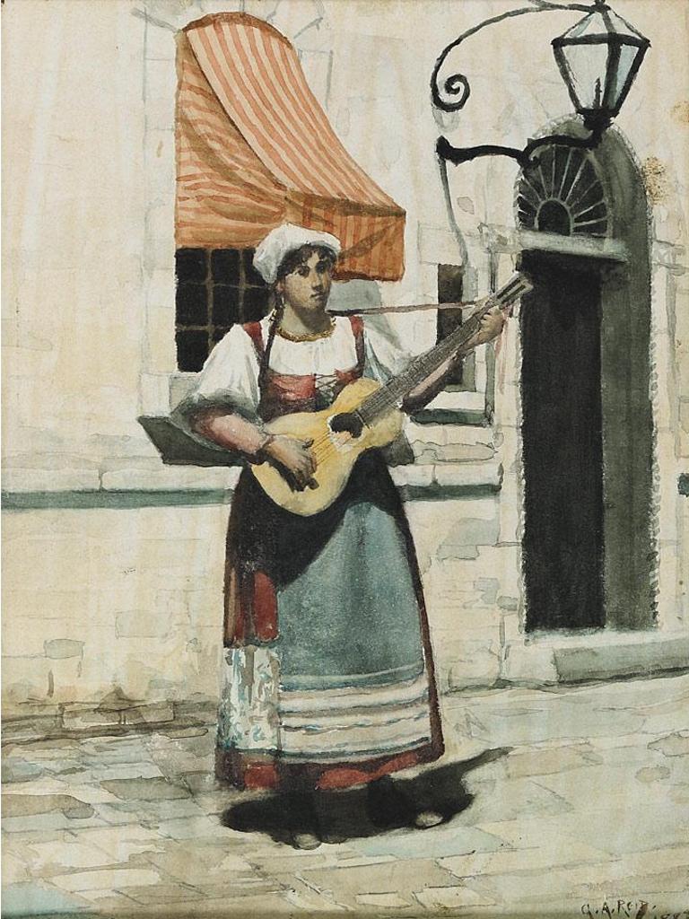 George Agnew Reid (1860-1947) - Street Singer