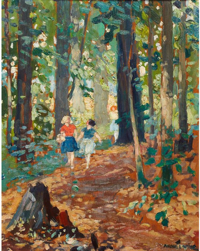 Andreas Christian Gottfried (André) Lapine (1866-1952) - A Stroll Through The Woods