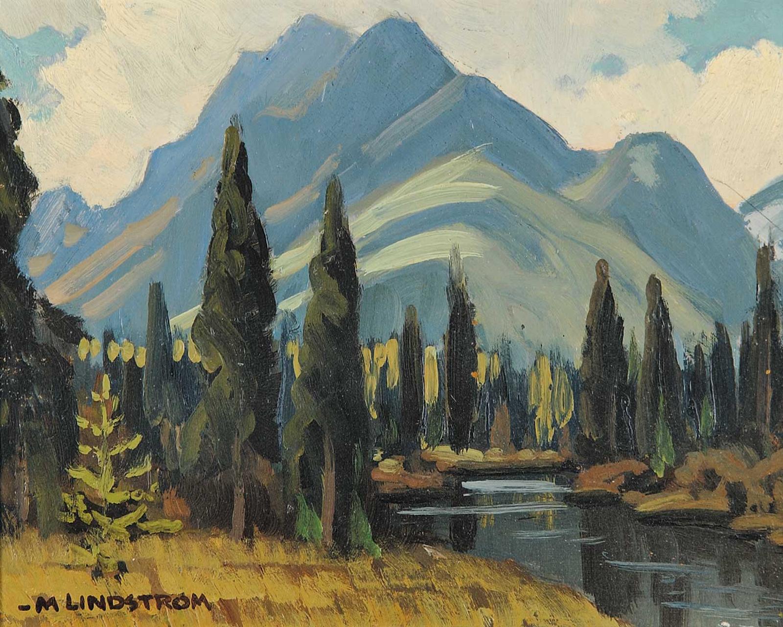Matt Lindstrom (1890-1975) - Untitled - Picturesque Mountain