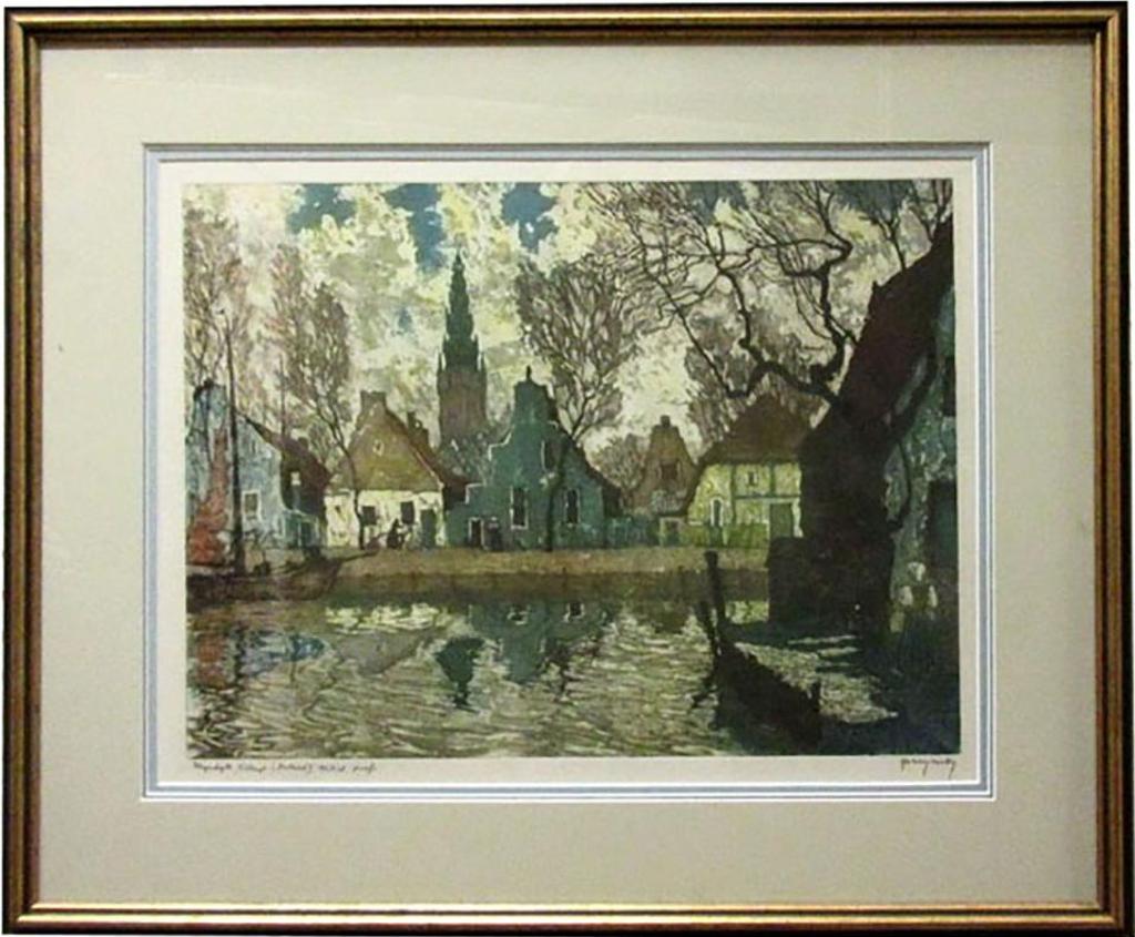 Nicholas Hornyansky (1896-1965) - Rhyndijk, Village (Holland)