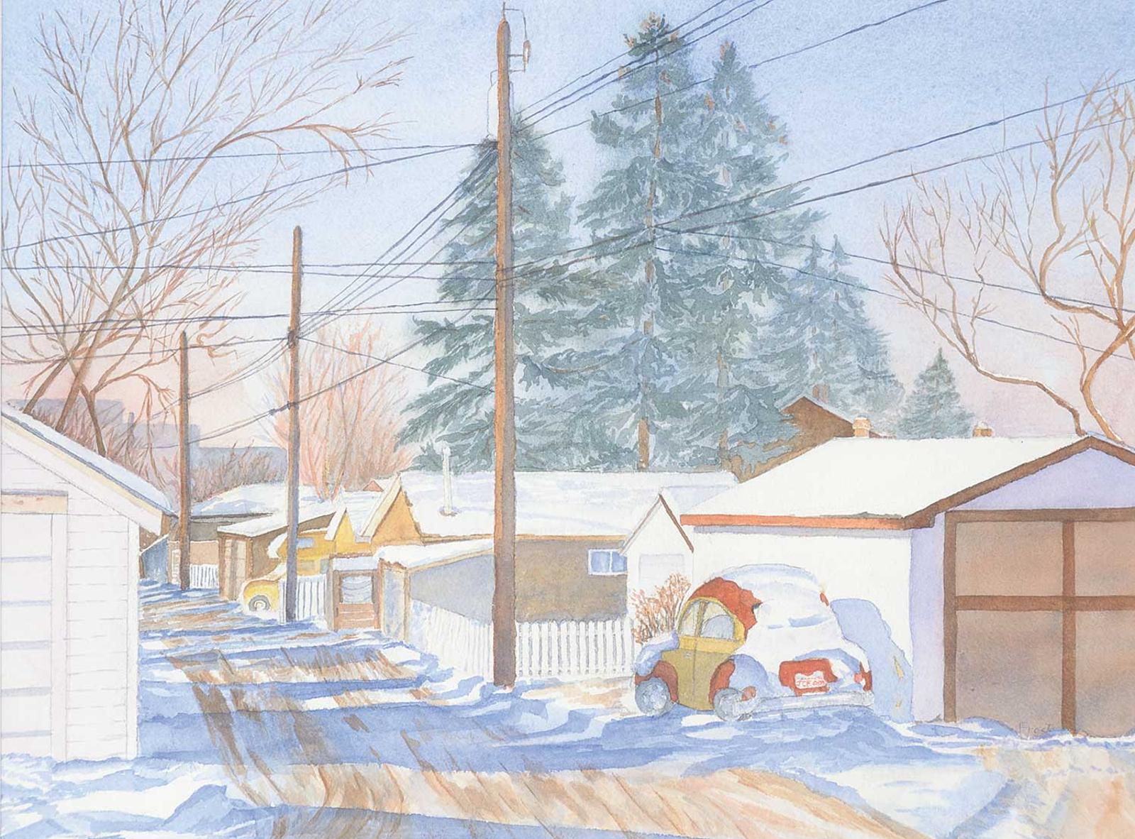 Jan Frost - Untitled - Back Alley in Wintertime