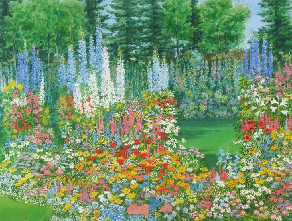 James Stanford (Stan) Perrott (1917-2001) - Flower Garden; 1990