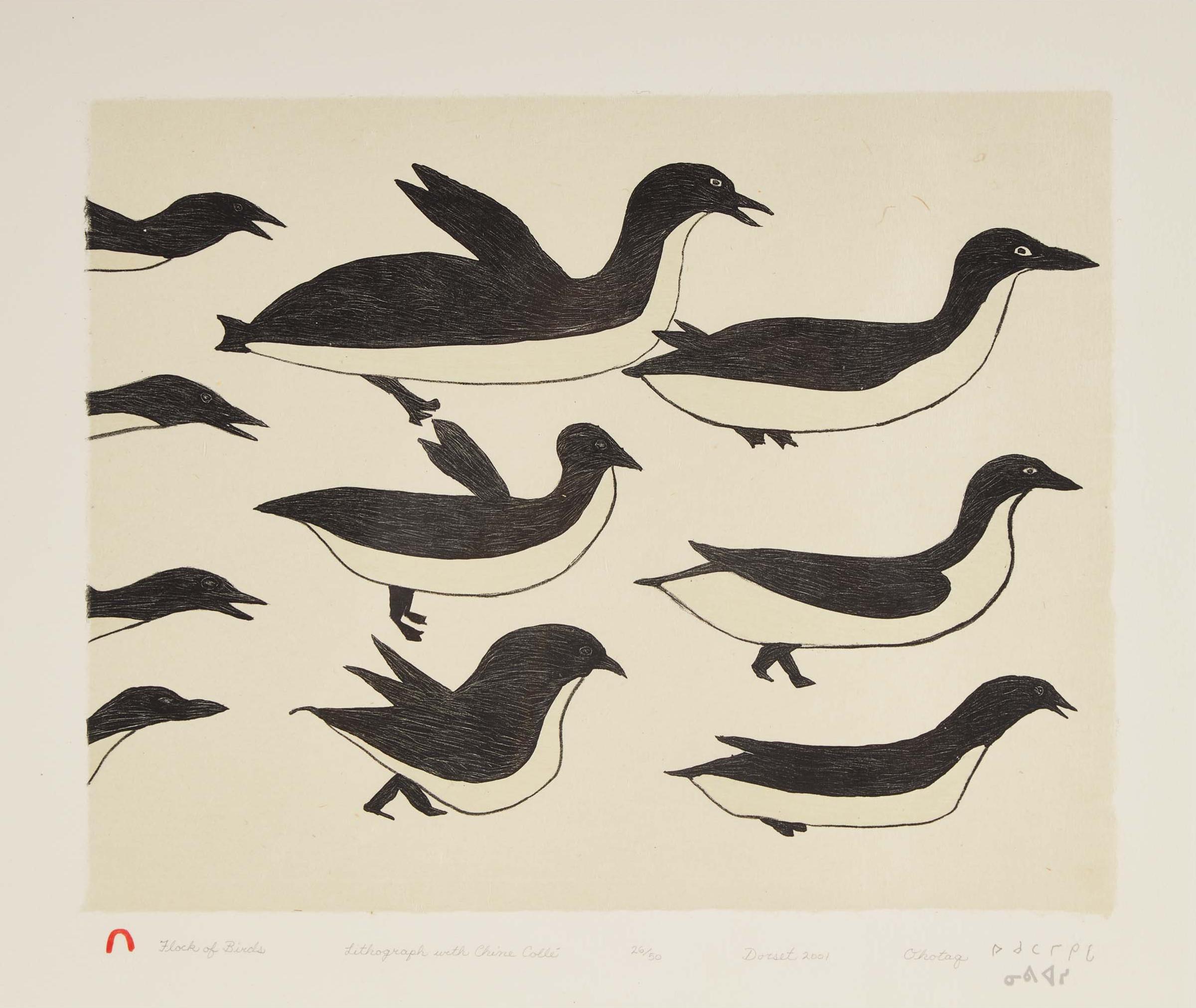 Ohotaq (Oqutaq) Mikkigak (1936-2014) - Flock Of Birds, 2001