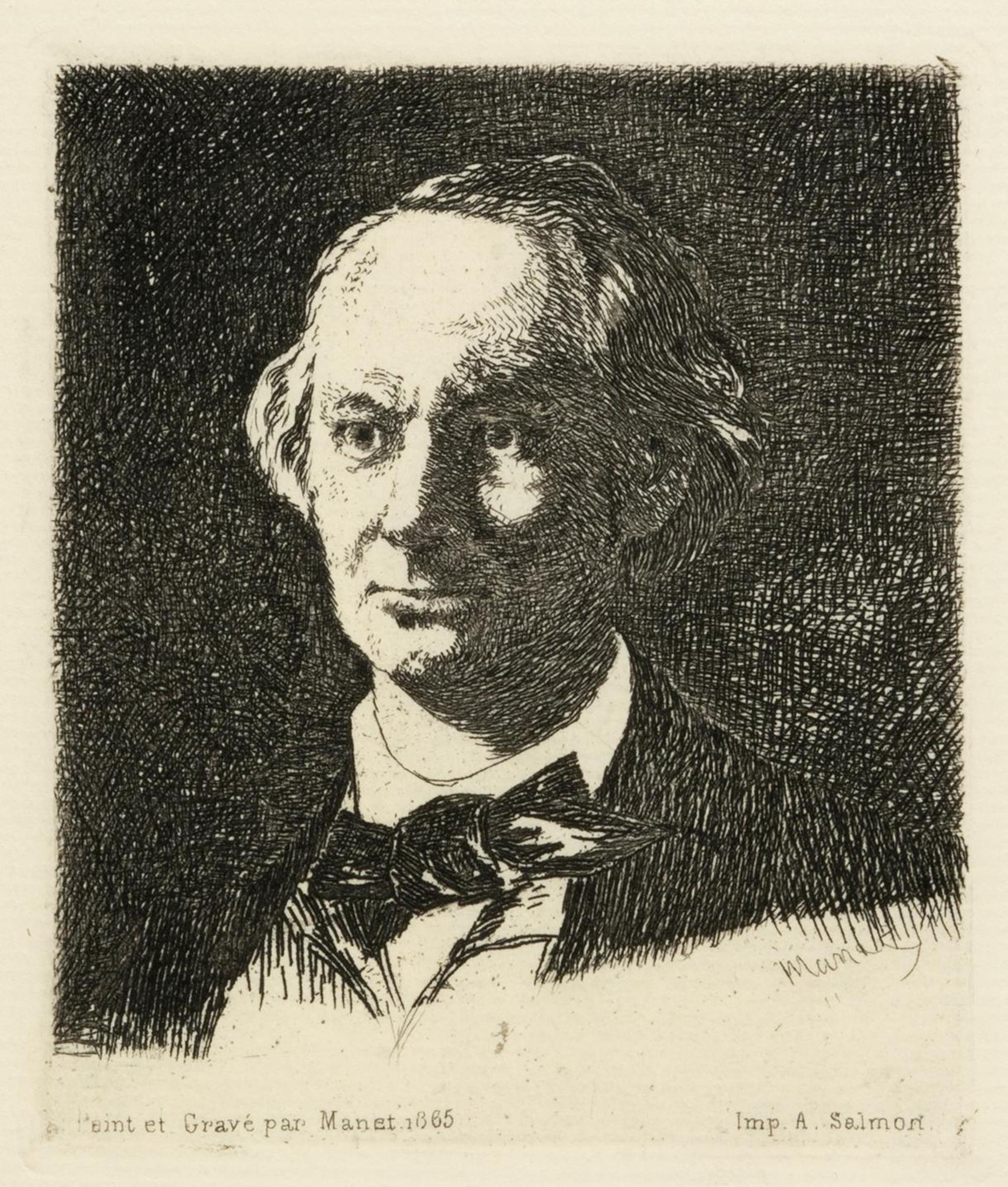 Edouard Manet (1832-1883) - Portrait of Baudelaire