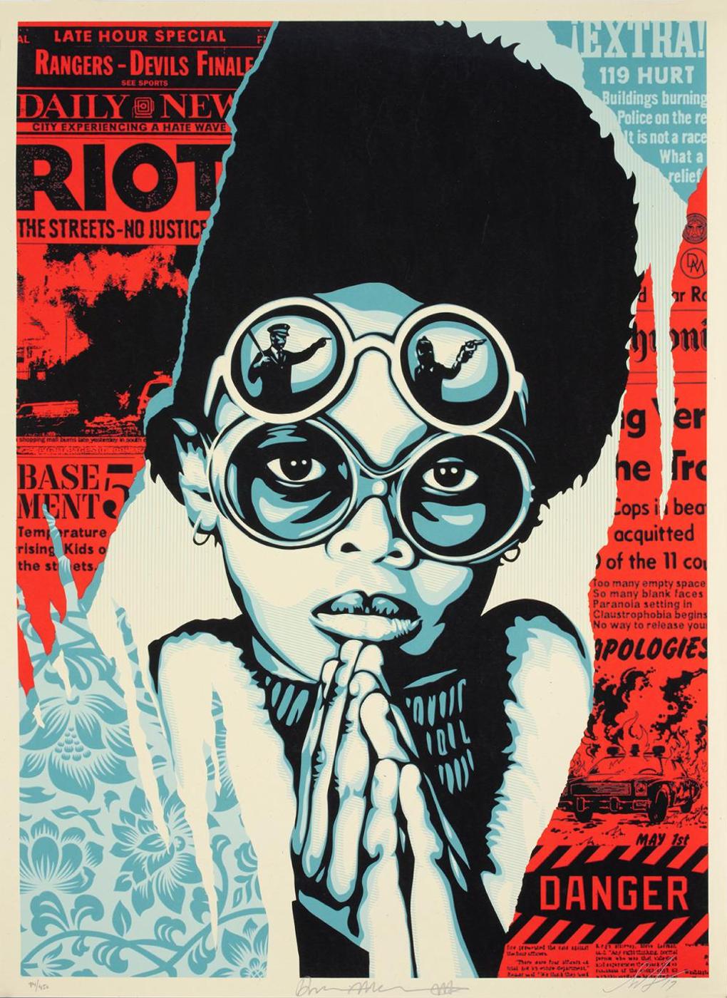 Shepard Fairey (1970) - Late Hour Riot