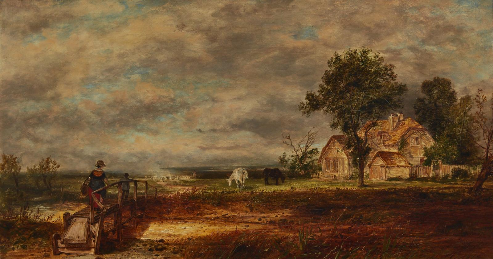 Thomas Creswick (1811-1869) - At Matlock Derby, 1850