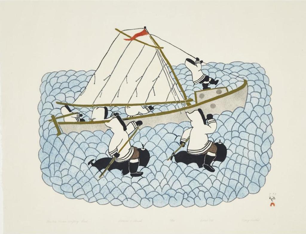 Mary (Samuellie) Pudlat (1923-2002) - Hunters Pursue Drifting Boat