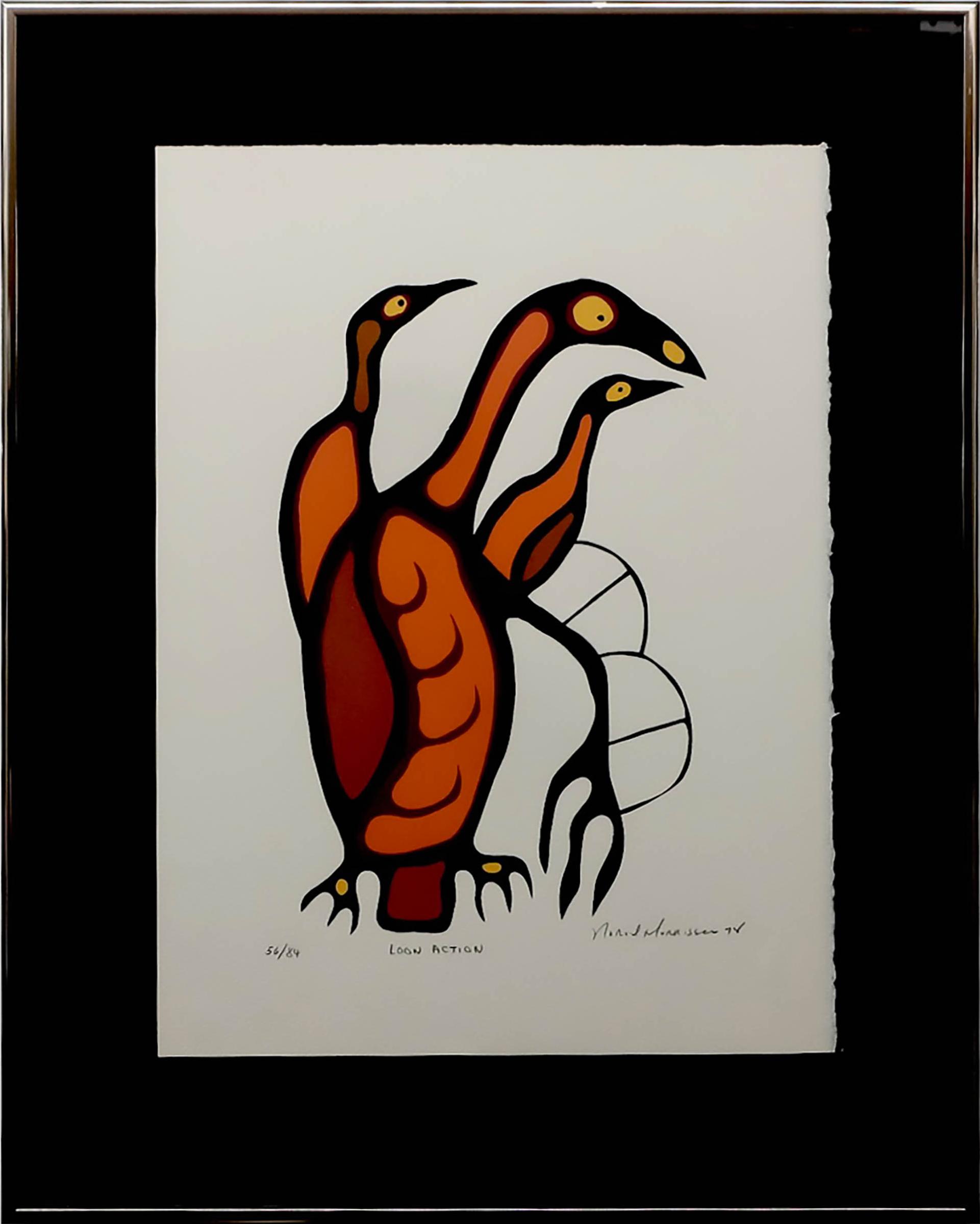 Norval H. Morrisseau (1931-2007) - Loon Action