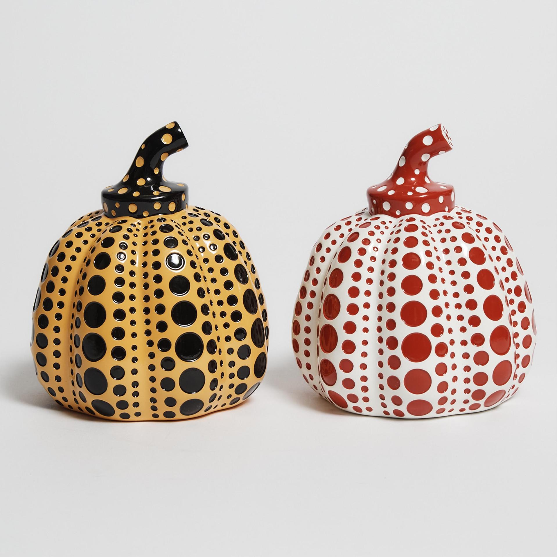 Yayoi Kusama (1929) - Pumpkins, Yellow And Red, 2016