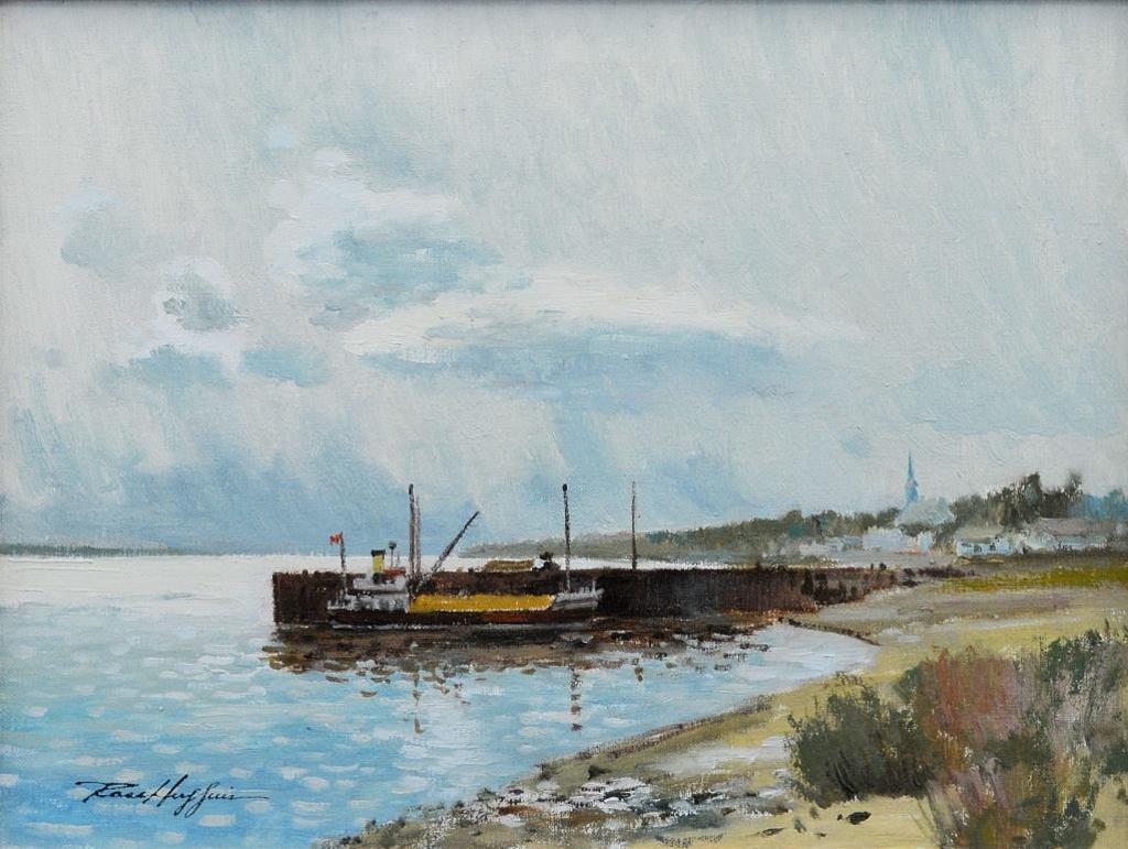 Ross Huggins (1916-1999) - The Wharf, St. Laurent, Isle of Orleans, Quebec