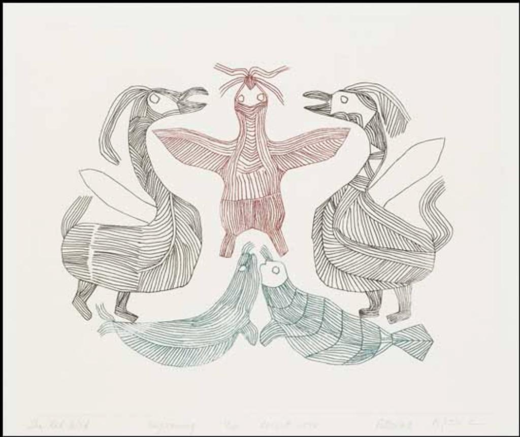 Pitseolak Ashoona (1904-1983) - The Red Bird