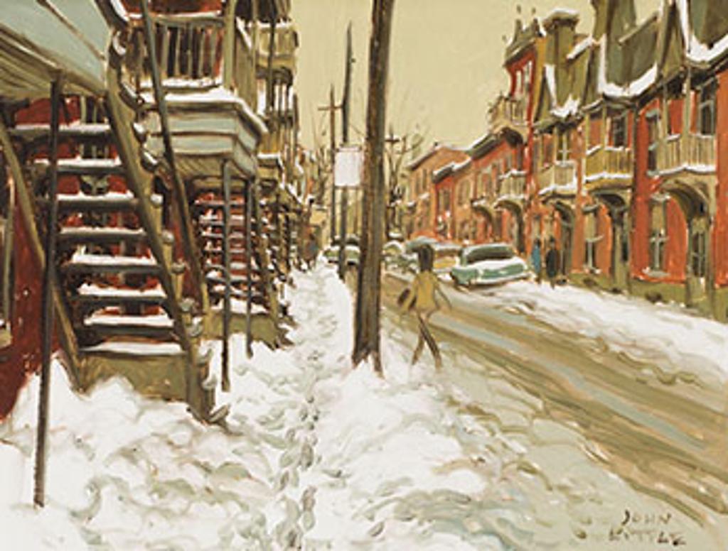 John Geoffrey Caruthers Little (1928-1984) - Street Scene