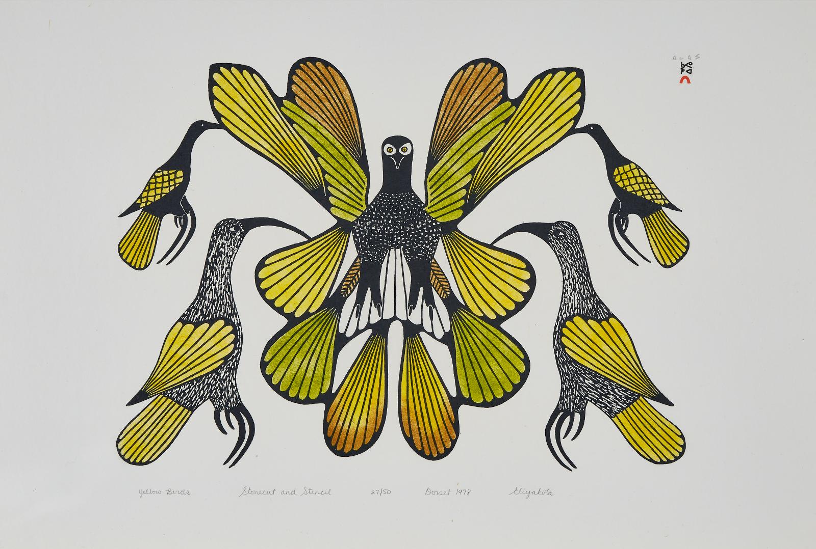 Eliyakota Samualie (1939-1987) - Yellow Birds
