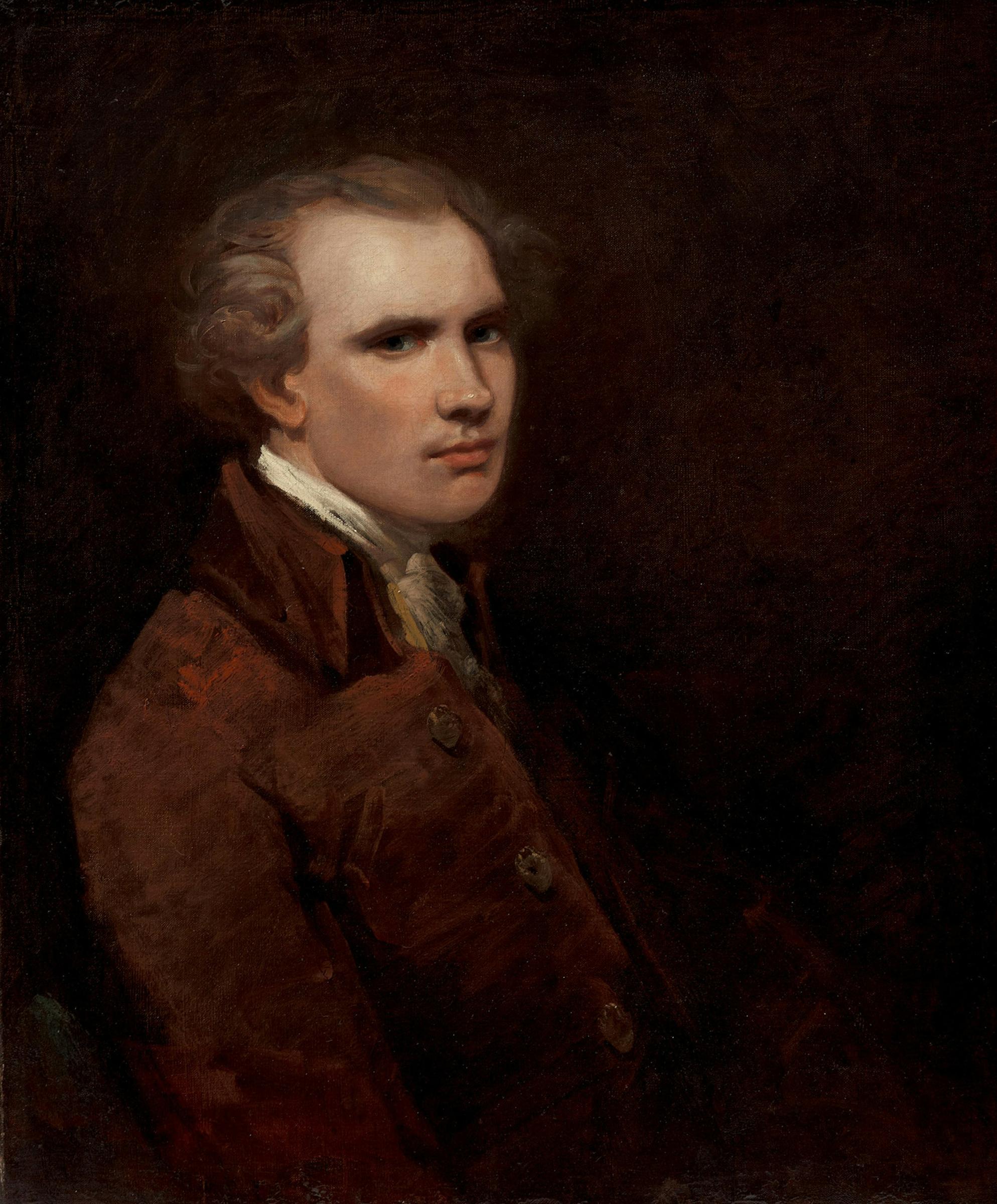 Manner of George Romney - Portrait of Caleb Whiteford