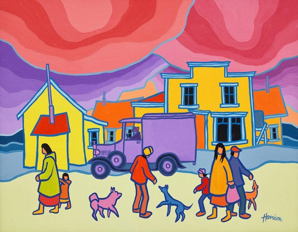 Ted Harrison (1926-2015) - Delivery Day