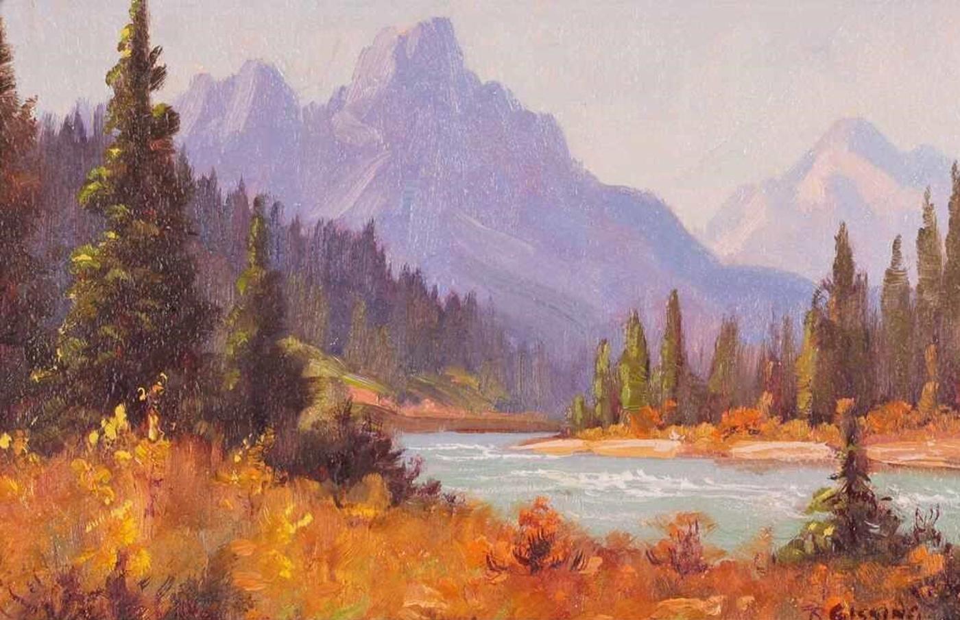 Roland Gissing (1895-1967) - Kicking Horse River