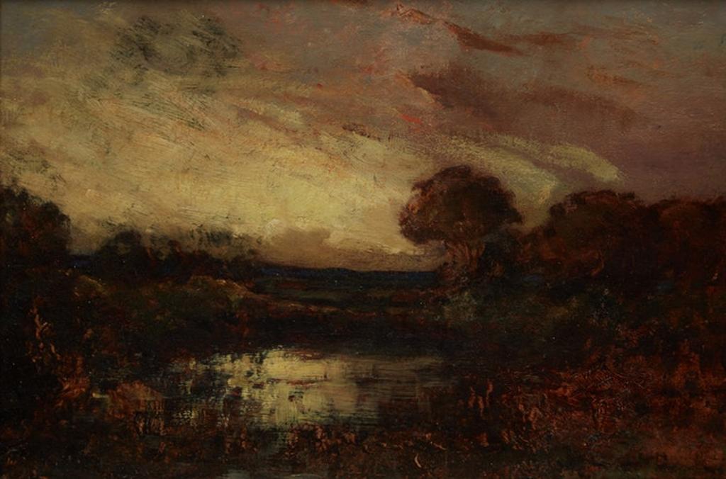 John A. Hammond (1843-1939) - Landscape at Dusk