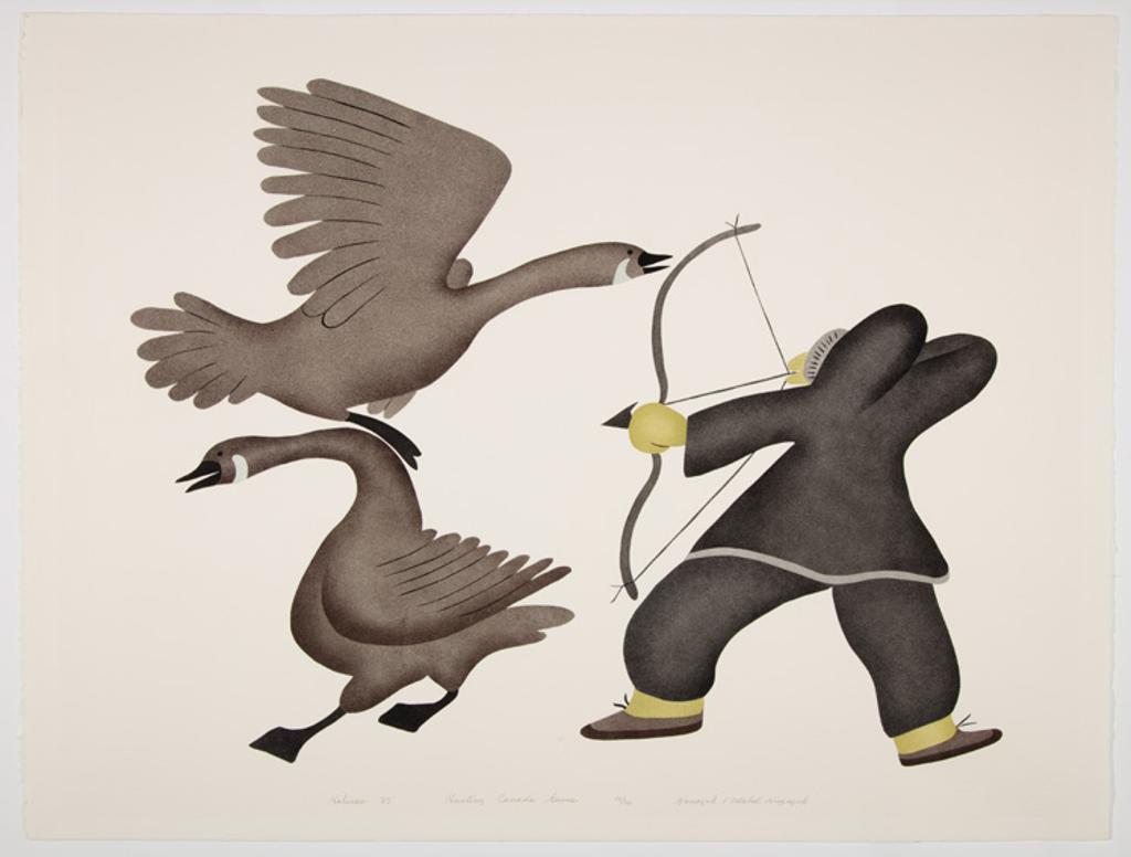 Agnes Nanogak Goose (1925-2001) - Hunting Canada Geese
