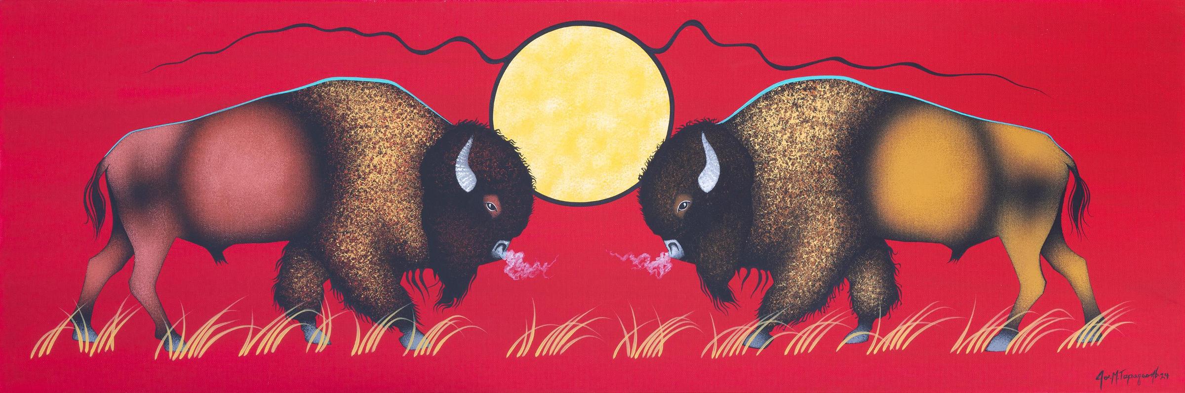 Joe M. Tapaquon - Bison and Sun