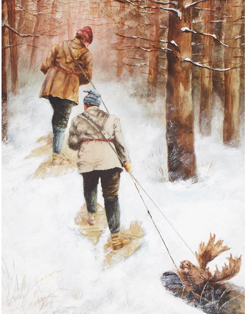 Henry John Sandham (1842-1910) - Winter Hunting Scene