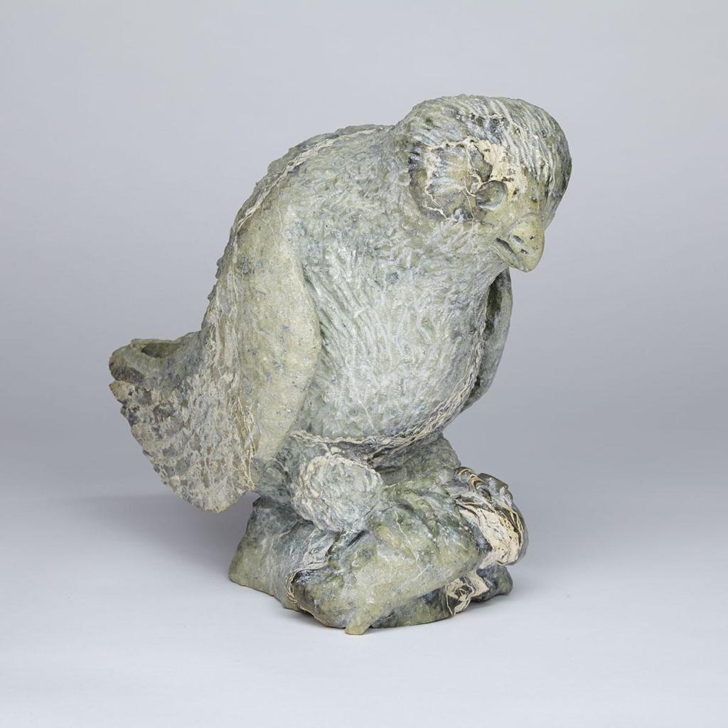 Manasie Akpaliapik (1955) - Perched Owl